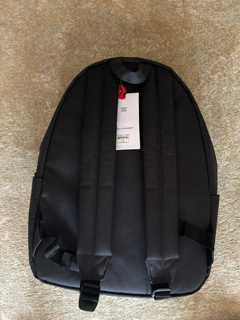Herschel Classic XL Backpack Black 30L Laptop School Bag NWT